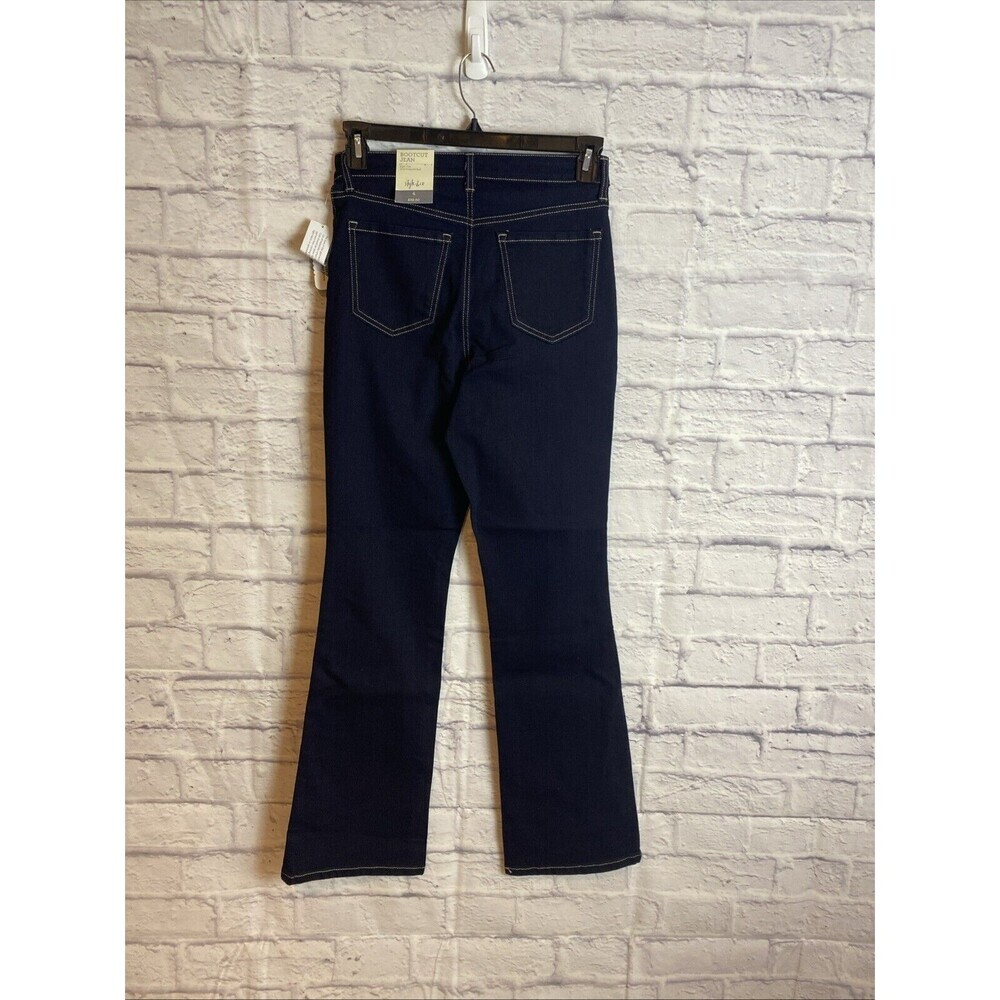 Style & Co. NWT Women’s Dark wash Casual Everyday Bootcut High rise Jeans Sze4 - Picture 6 of 9